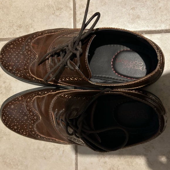 Men’s brown Dexter Comfort dress shoes size 7 - Picture 3 of 5